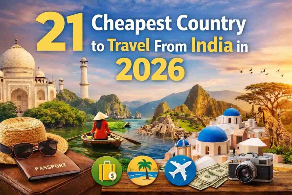 Cheapest Country to Travel From India