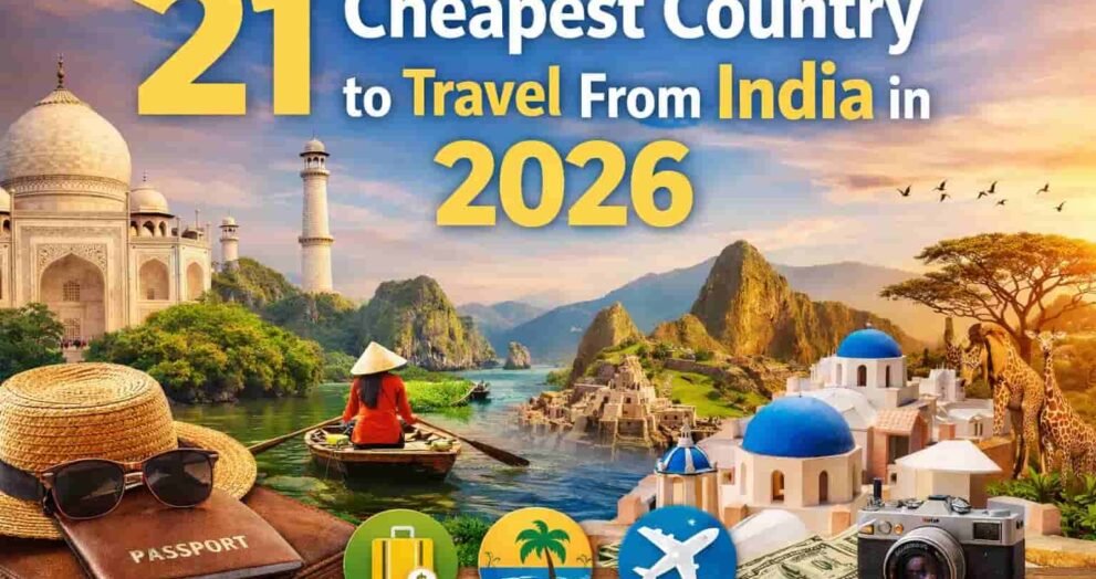 Cheapest Country to Travel From India