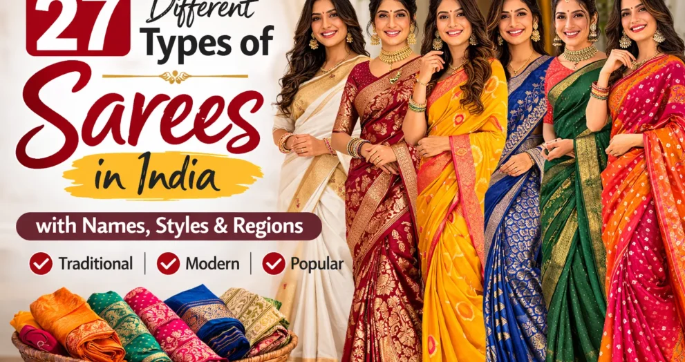 27 Different Types of Sarees in India with Names