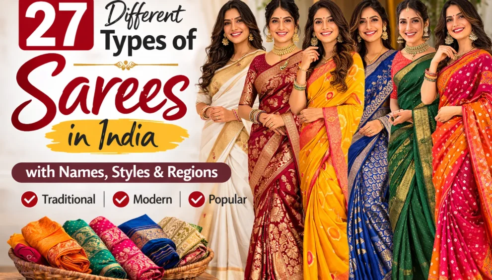 27 Different Types of Sarees in India with Names