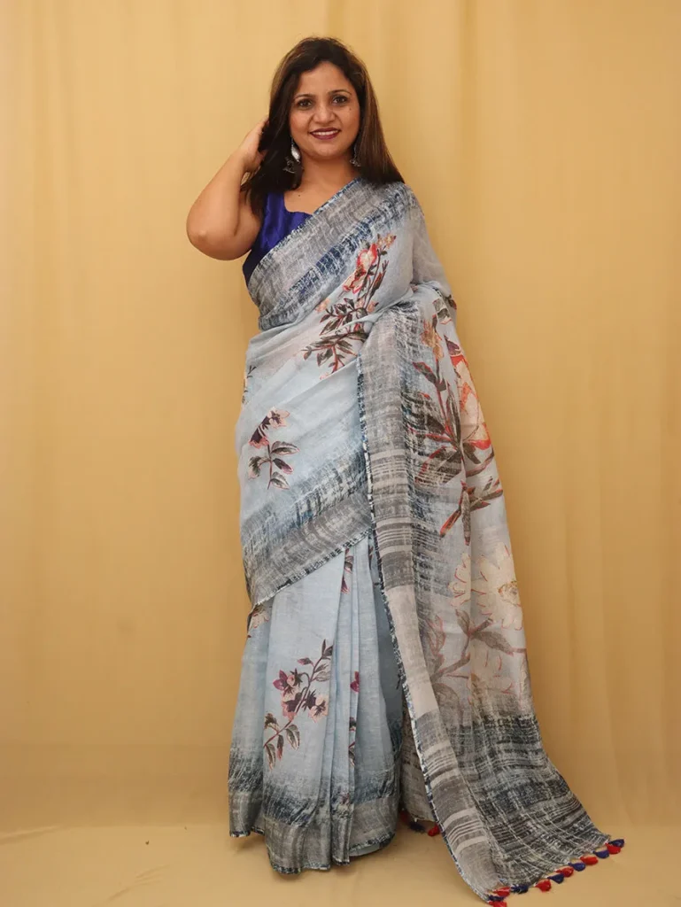 Linen Saree