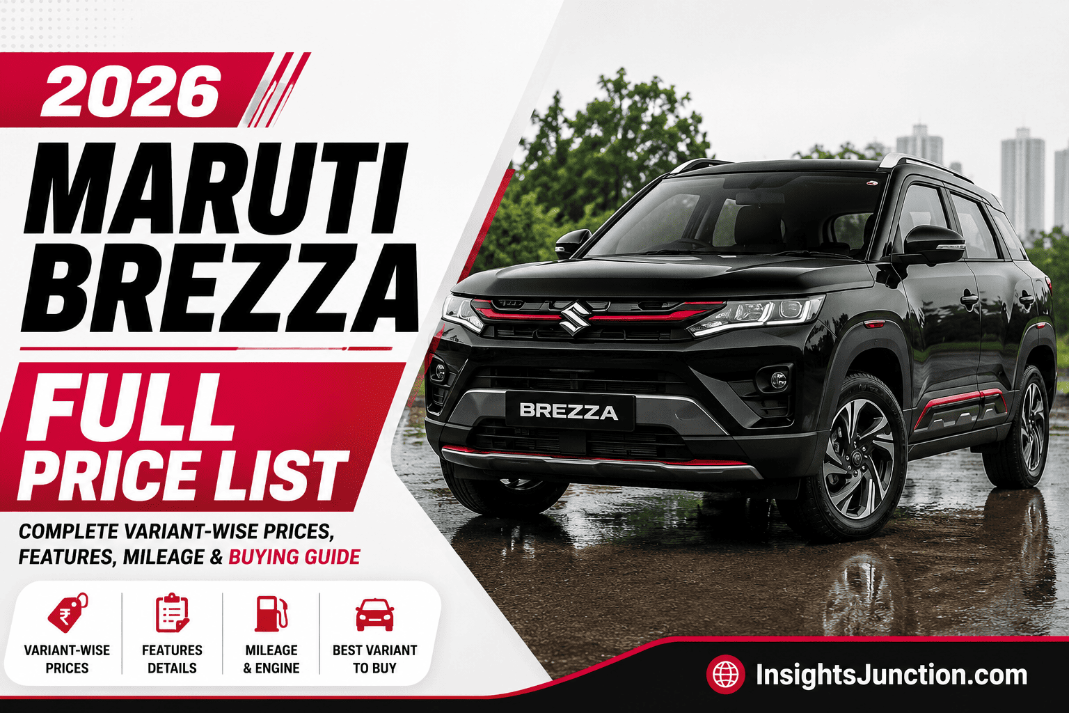 2026 Maruti Brezza Price List