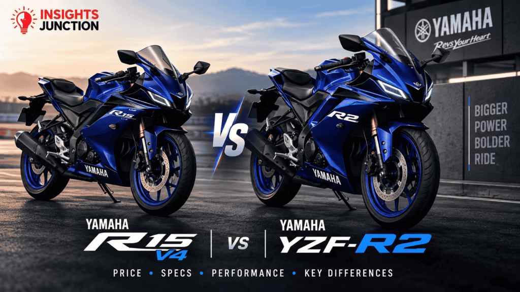 Yamaha R15 V4 vs Yamaha YZF-R2