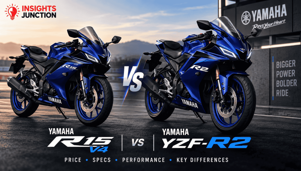Yamaha R15 V4 vs Yamaha YZF-R2