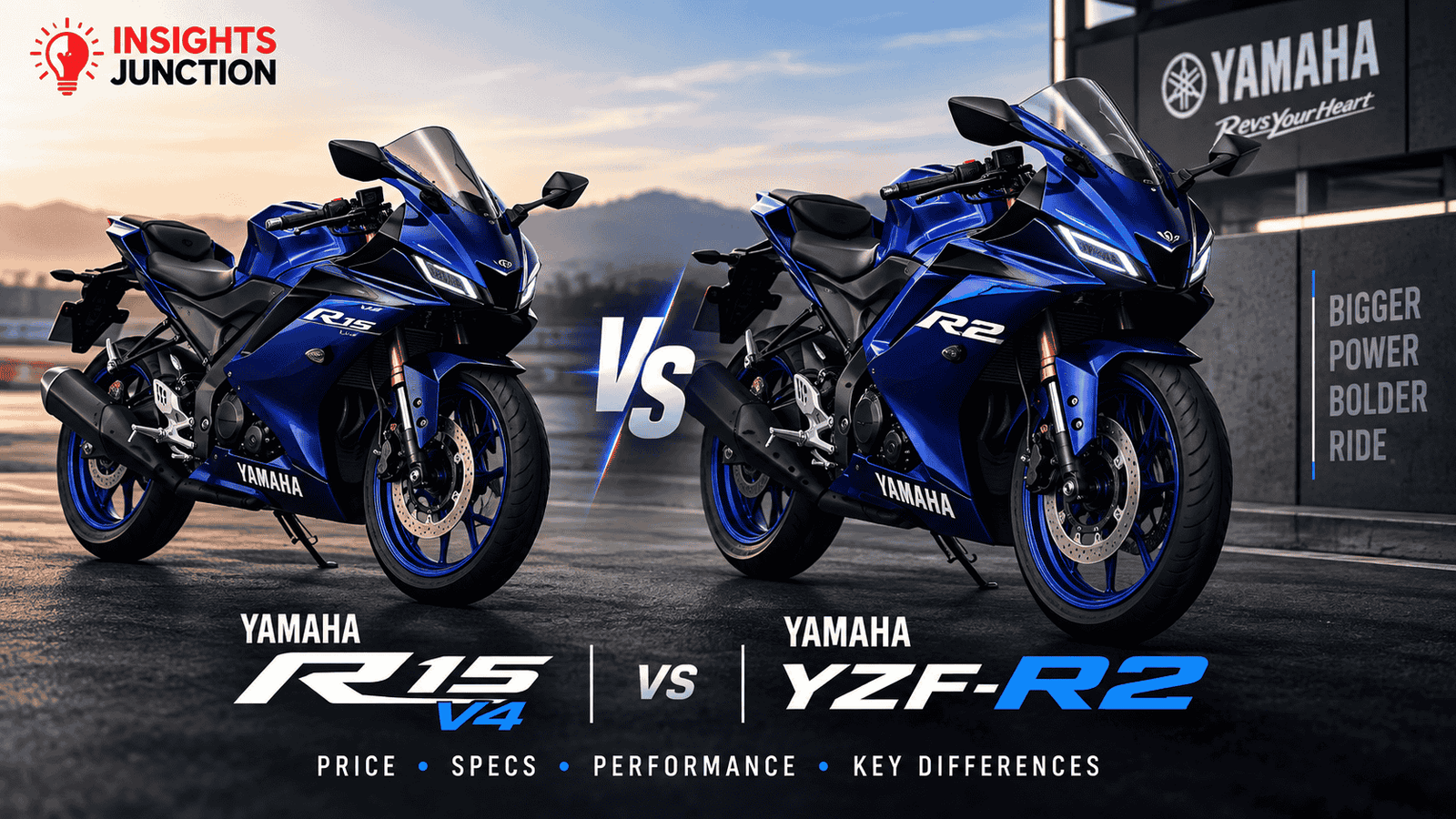Yamaha R15 V4 vs Yamaha YZF-R2